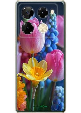 Чохол на infinix note 40 pro 4g весняні квіти "6058u-3691-2448"