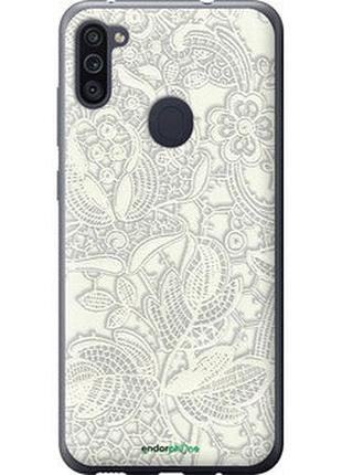 Чехол на samsung galaxy a11 a115f белое кружево "4383t-2012-2448"