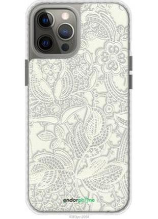 Чохол на iphone 12 pro max біле мереживо "4383pc-2054-2448"
