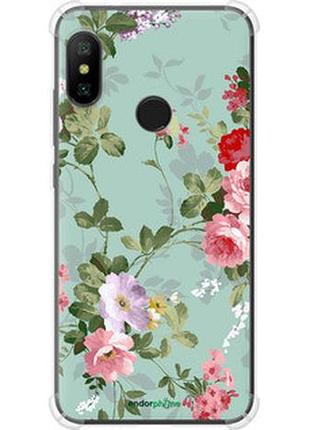 Чехол на xiaomi mi a2 lite цветочные обои 2 "862sp-1522-2448"