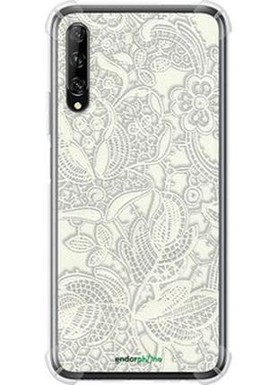 Чехол на huawei p smart pro белое кружево "4383sp-1906-2448"