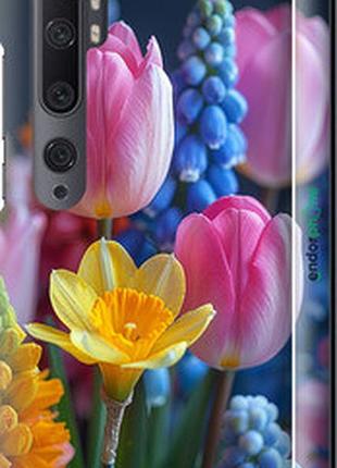 Чохол на xiaomi mi note 10 весняні квіти "6058m-1820-2448"