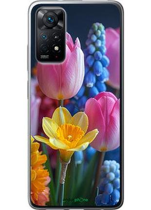 Чехол на xiaomi redmi note 11 весенние цветы "6058u-2516-2448"