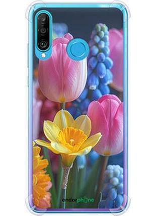 Чехол на huawei p30 lite весенние цветы "6058sp-1651-2448"