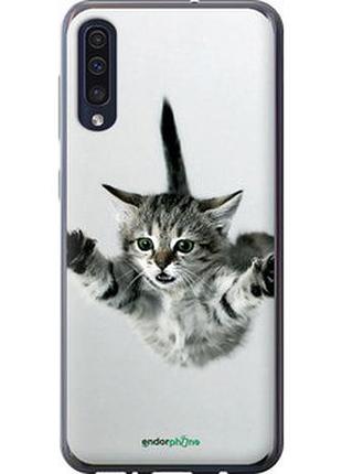 Чехол на samsung galaxy a30s a307f летящий котёнок "2322u-1804-2448"
