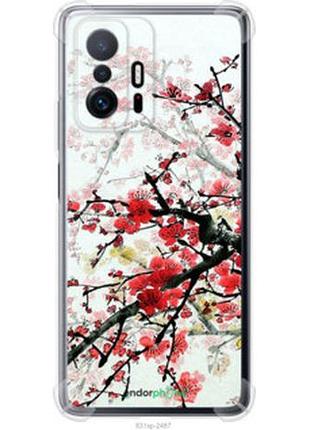 Чохол на xiaomi 11t квітучий кущ "831sp-2487-2448"