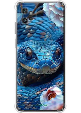 Чехол на motorola g32 blue snake "6079sp-2845-2448"