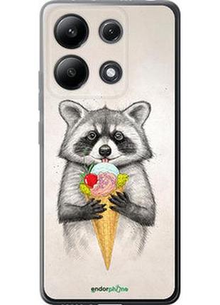 Чехол на xiaomi redmi note 13 4g енотик с мороженым "4602u-3654-2448"