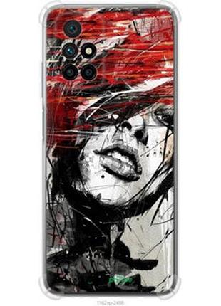 Чехол на xiaomi redmi 10 лицо девушки "1162sp-2488-2448"
