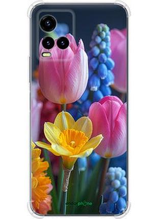 Чехол на vivo y33s весенние цветы "6058sp-2643-2448"