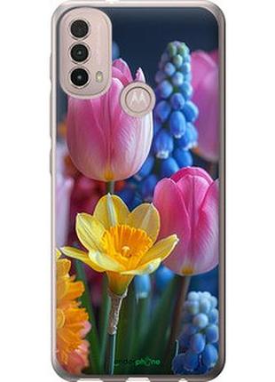 Чехол на motorola e40 весенние цветы "6058u-2660-2448"