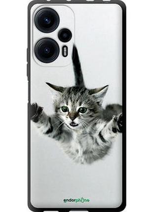 Чехол на xiaomi poco f5 летящий котёнок "2322b-3170-2448"