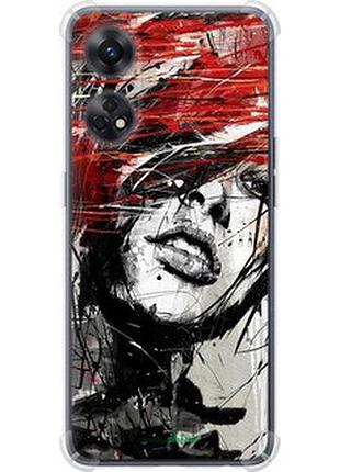 Чехол на oppo reno8 t лицо девушки "1162sp-2969-2448"