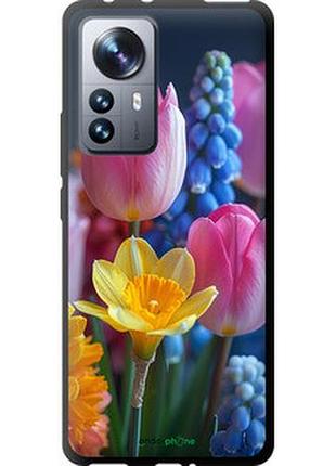 Чохол на xiaomi 12 pro весняні квіти "6058b-2560-2448"