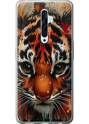 Чехол на oppo reno 2z mini tiger "6052u-1867-2448"