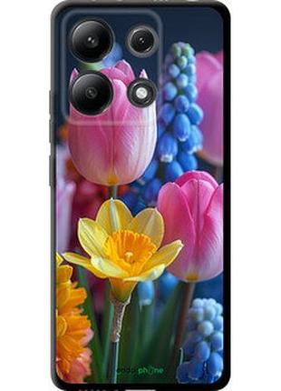 Чохол на xiaomi redmi note 13 4g весняні квіти "6058b-3654-2448"