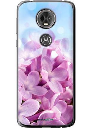 Чехол на motorola moto e5 plus сирень "527u-1412-2448"