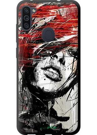 Чехол на samsung galaxy a11 a115f лицо девушки "1162b-2012-2448"