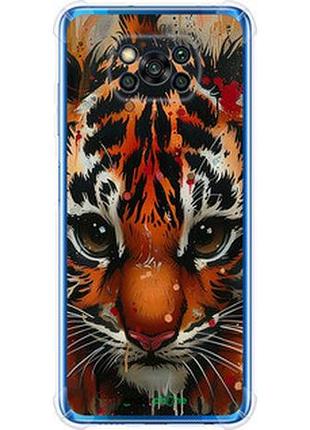 Чехол на xiaomi poco x3 pro mini tiger "6052sp-2938-2448"