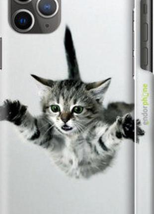 Чехол на iphone 11 pro max летящий котёнок "2322c-1723-2448"