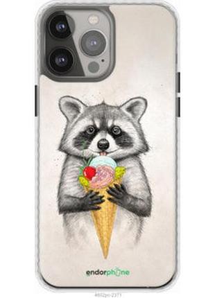 Чехол на iphone 13 pro max енотик с мороженым "4602pm-2371-2448"
