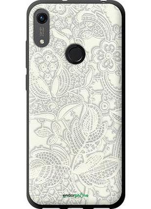 Чехол на huawei honor 8a белое кружево "4383b-1635-2448"