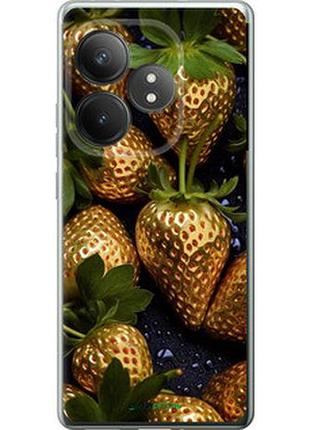 Чехол на realme gt neo6 золотая клубника "5637u-3858-2448"