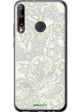 Чехол на huawei p40 lite e белое кружево "4383u-1875-2448"