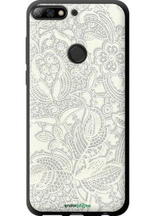 Чохол на huawei y7 prime 2018 біле мереживо "4383b-1509-2448"