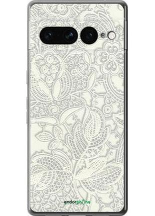 Чехол на google pixel 7 pro белое кружево "4383u-3031-2448"