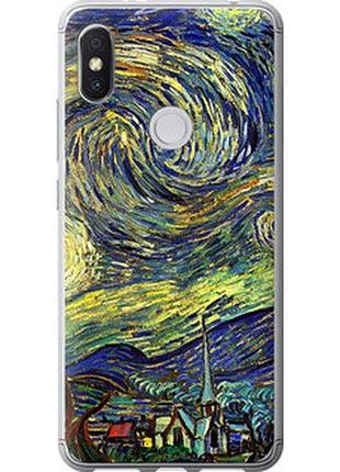 Чохол на xiaomi redmi s2 вінсент ван гог. зоряна ніч "163u-1494-2448"