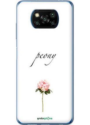 Чехол на xiaomi poco x3 пион "4366u-2073-2448"