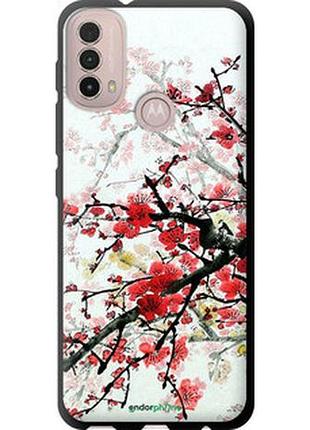 Чохол на motorola e40 квітучий кущ "831b-2660-2448"