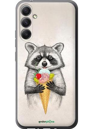 Чехол на samsung galaxy a34 a346e енотик с мороженым "4602u-2936-2448"