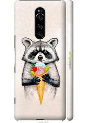 Чохол на sony xperia xz4 єнотик з морозивом "4602m-1623-2448"
