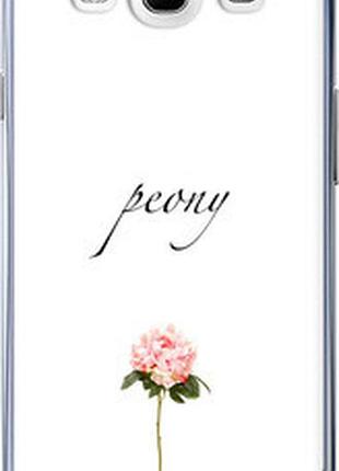 Чехол на samsung galaxy s3 i9300 пион "4366t-11-2448"