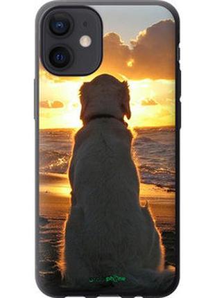 Чохол на iphone 12 mini захід і собака "3966t-2071-2448"