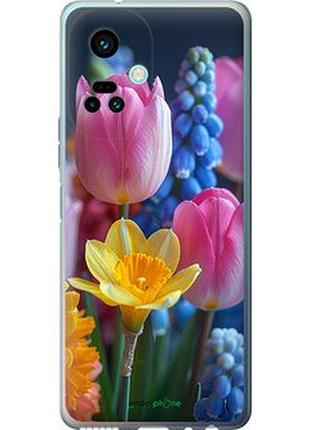Чехол на tecno camon 19 pro (ci8n) весенние цветы "6058u-2766-2448"