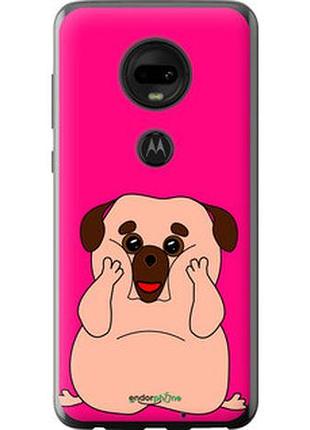 Чохол на motorola moto g7 веселий мопс "4908u-1614-2448"