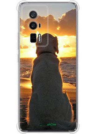 Чохол на xiaomi poco f5 pro 5g захід і собака "3966sp-3193-2448"