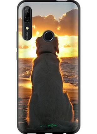 Чехол на huawei p smart z закат и собака "3966b-1704-2448"