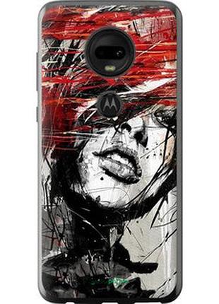 Чохол на motorola moto g7 обличчя дівчини "1162u-1614-2448"