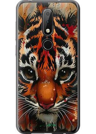 Чехол на nokia 6.1 plus mini tiger "6052u-1539-2448"
