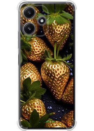Чехол на xiaomi redmi 12 5g золотая клубника "5637sp-3194-2448"