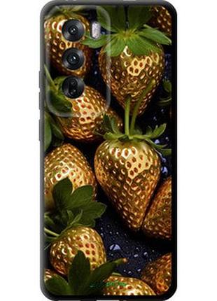 Чехол на oppo reno12 5g золотая клубника "5637b-3742-2448"