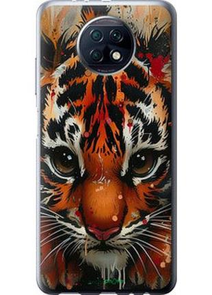Чехол на xiaomi redmi note 9t mini tiger "6052u-2261-2448"