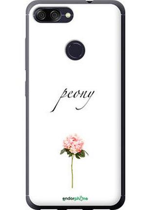 Чехол на asus zenfone max plus m1 zb570tl пион "4366u-1361-2448"