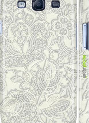 Чехол на samsung galaxy s3 i9300 белое кружево "4383m-11-2448"
