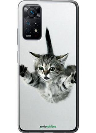 Чехол на xiaomi redmi note 11 летящий котёнок "2322u-2516-2448"