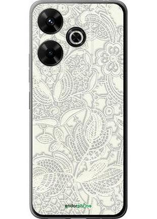 Чохол на xiaomi poco m6 4g біле мереживо "4383u-3798-2448"